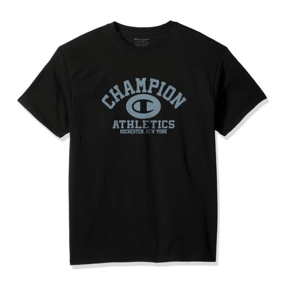 Champion Men Jersey T-Shirt Short-Sleeves (Black)